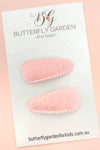 Powder Pink Linen Mini Cotton Snaps