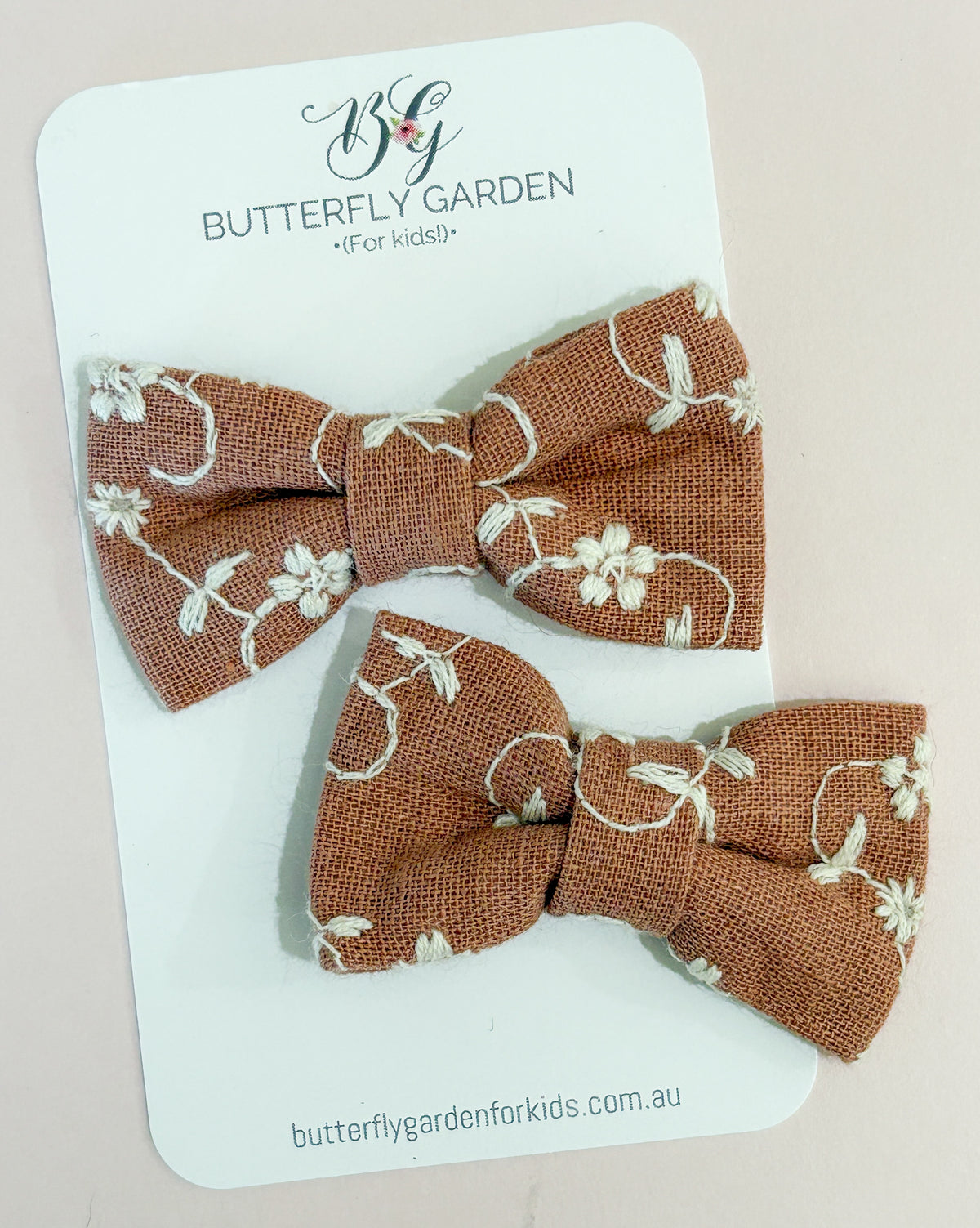 Cammie Bow pairs - Clips or Hair Ties, 5 colours to choose from!