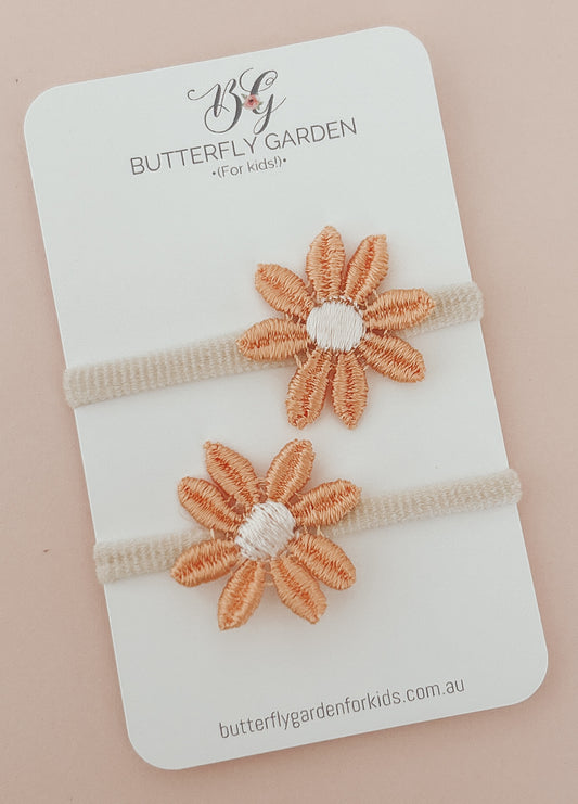 Petite hair tie set - Sunny Blooms
