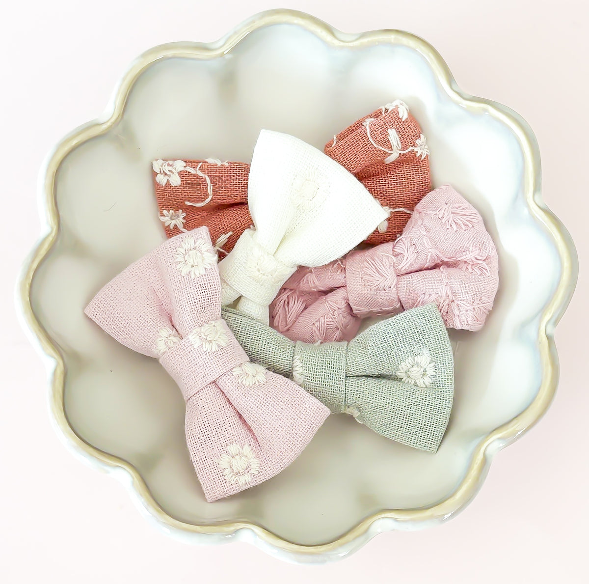 Cammie Bow pairs - Clips or Hair Ties, 5 colours to choose from!