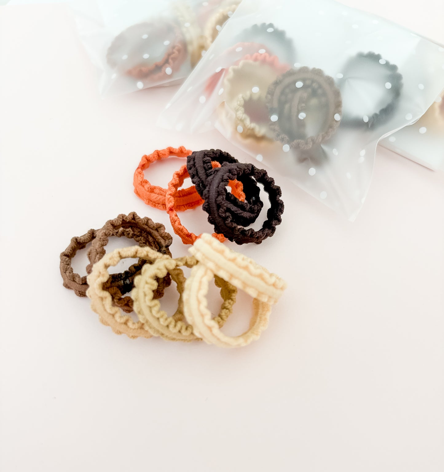 Chocolate Box mini hair ties - set of 10