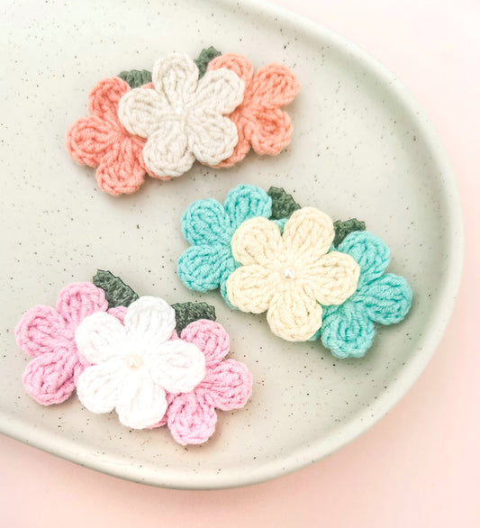 Delicate Petals Clips or Headband - 3 colour options
