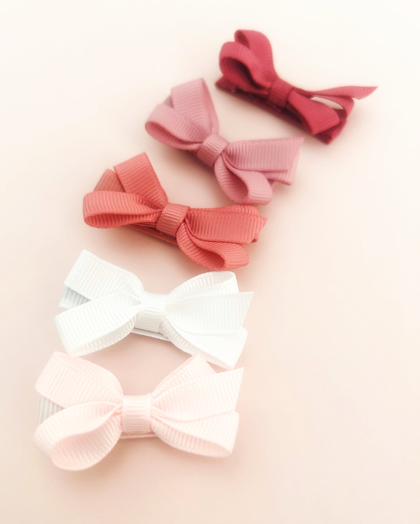 Essentials Petite Bow set- Pinks