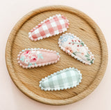 Pink Gingham Mini Cotton Snaps