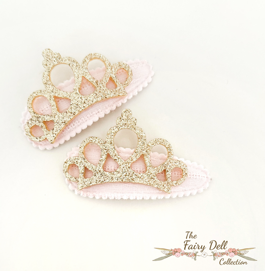 Aurelia fabric snap clip duo