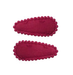 Cherry PomPom mini cotton snap clips