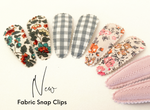 Cora fabric snap clip duo