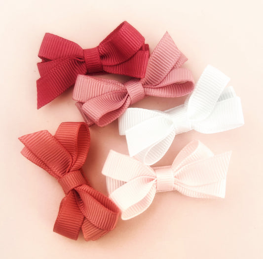 Essentials Petite Bow set- Pinks