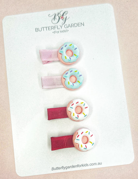 Mini Donut Fringe Clip Twinset