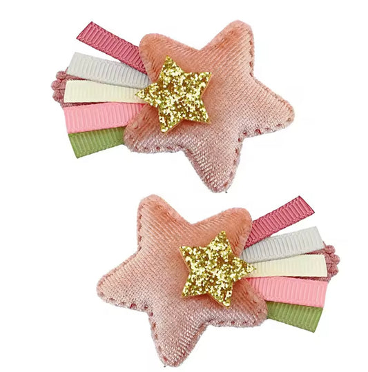 Stella star clips - pink