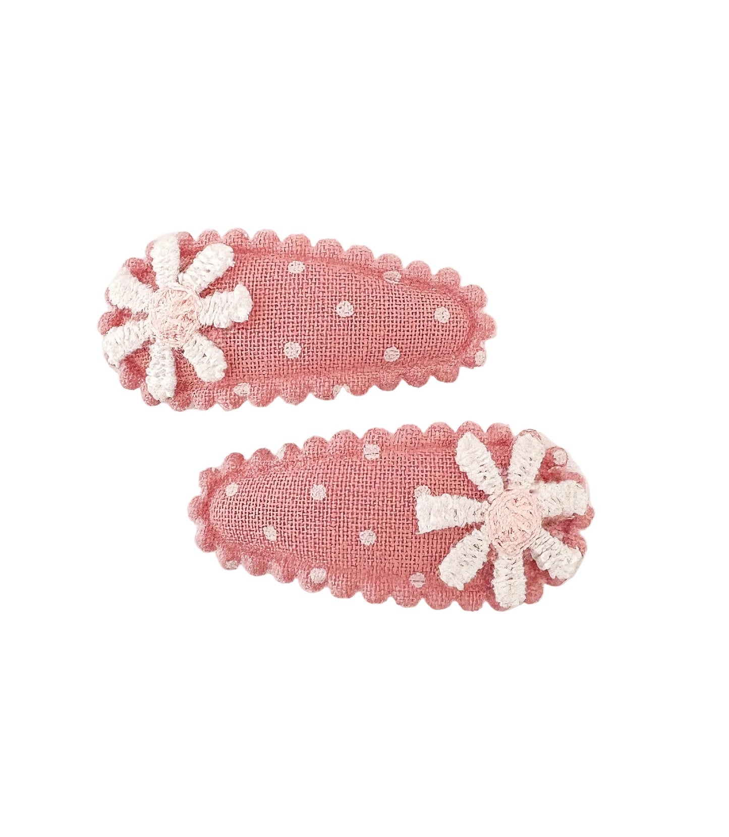 Tiny Daisies Mini Cotton Snaps - Blush