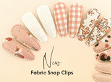 Ava fabric snap clip duo