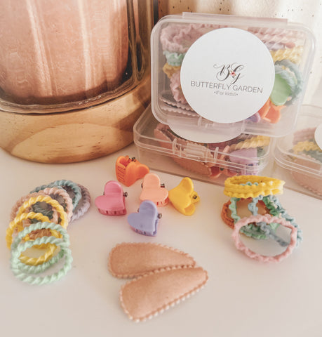 Mini Confetti kids accessory pack - pastels