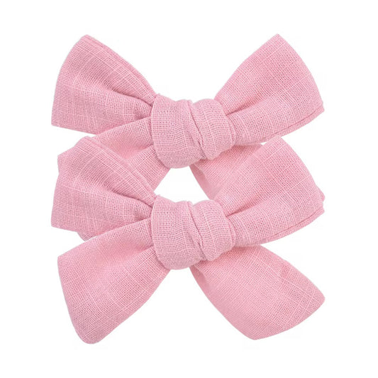 Enchanted Bow pairs - Peony Pink
