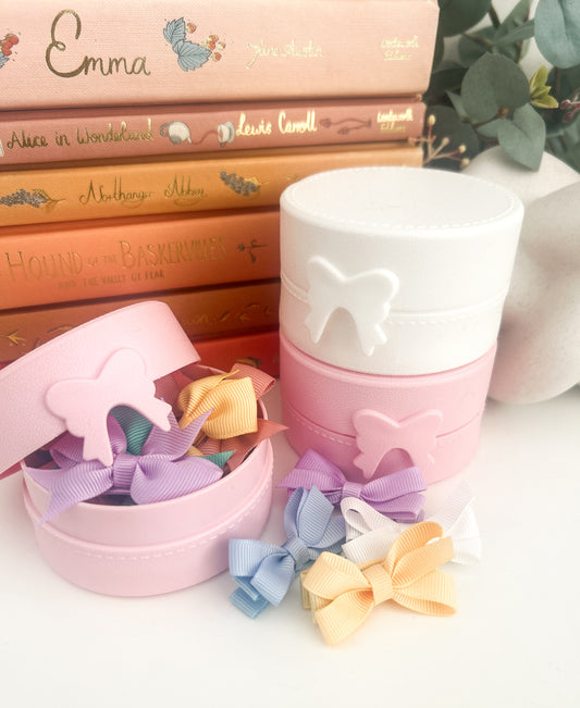 Bowbox - Clip & Bow storage Pink or White