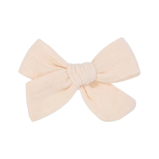 New! Soft Nude classic bow hair clip