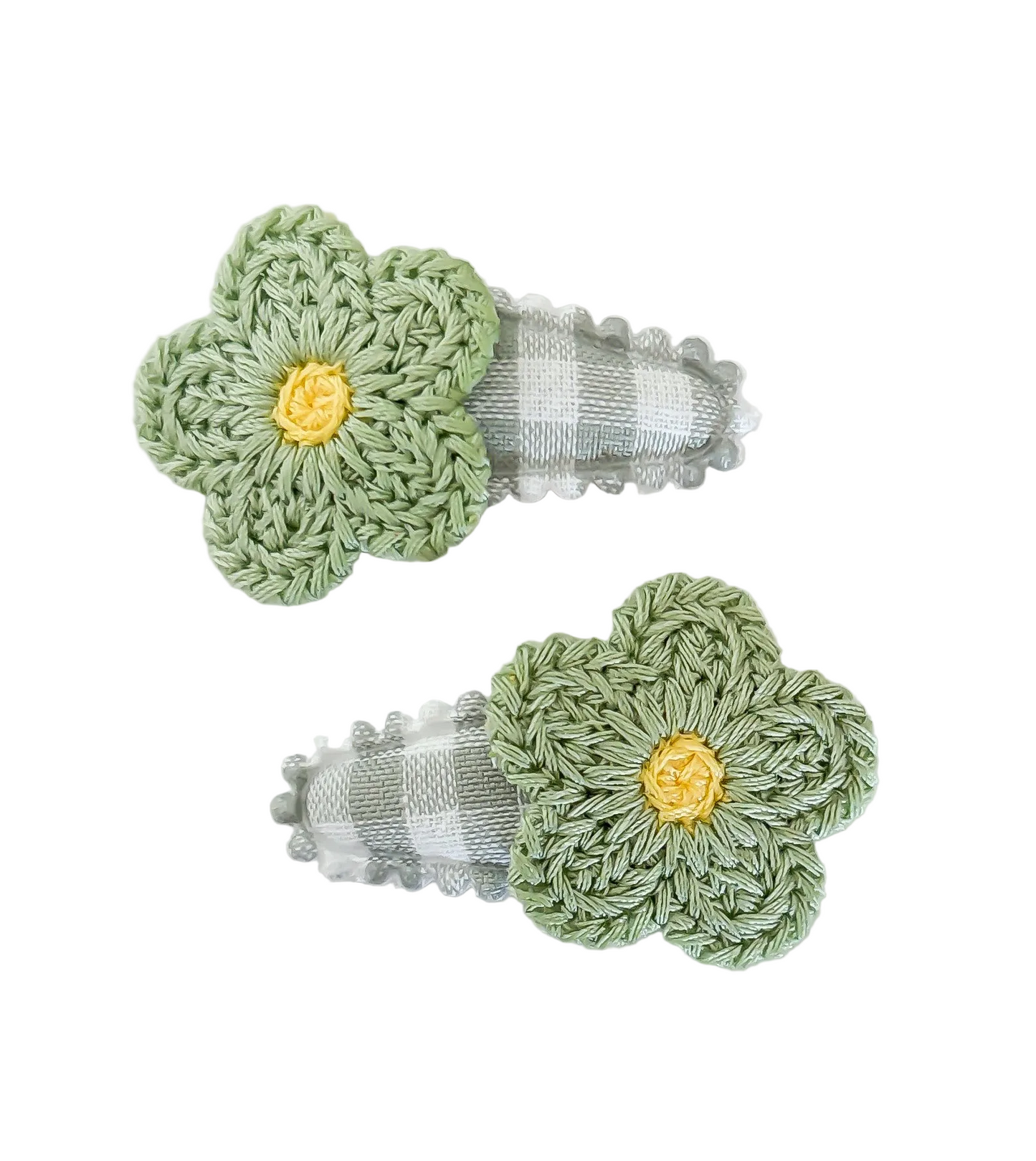Bobbie Blossoms baby nonslip clips - mint