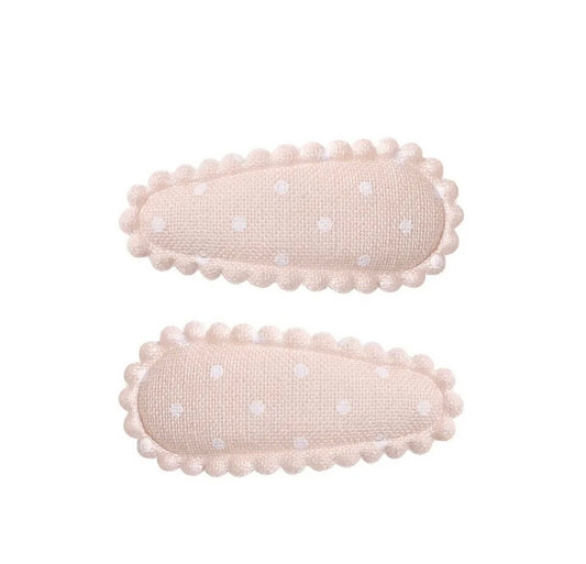Linen Dots Mini Cotton Snaps
