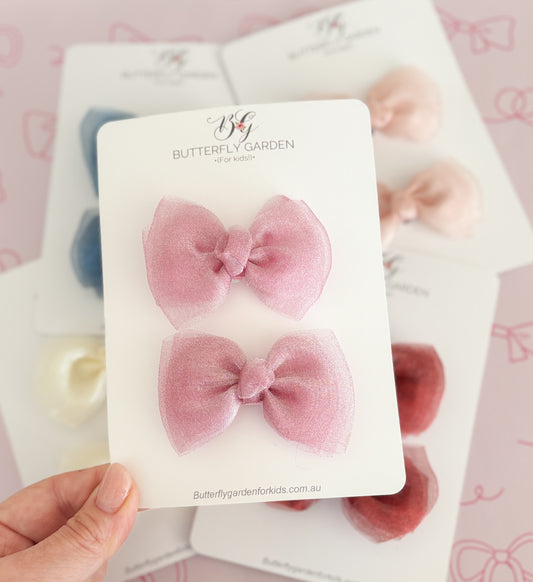 Shimmer Bow pairs - 5 colour choices