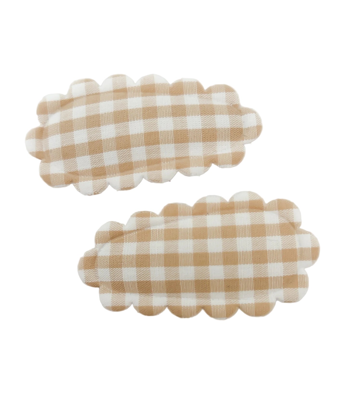 NEW ꕤ The Heirloom Edit- Mini Check Large Fabric Fringe clips