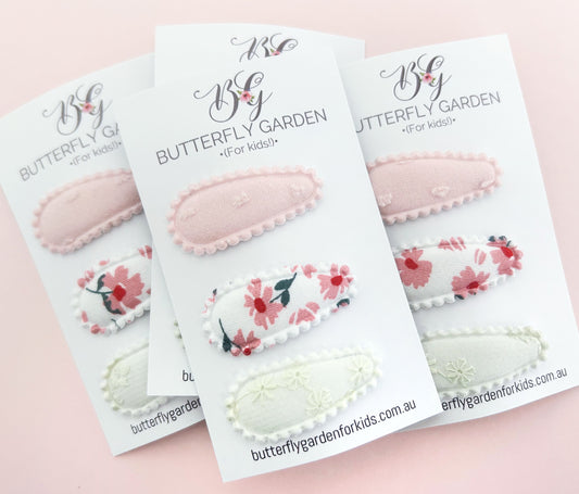 Mia Mini Cotton Snap Trio