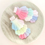 Pastel Seashell hair clip