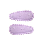 Lilac Pompom Mini Cotton Snaps