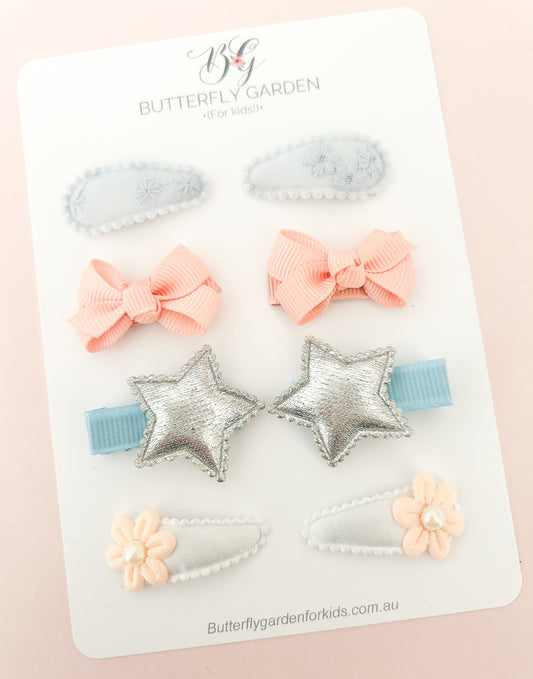 Blue Twinset - baby nonslip clips Essentials pack