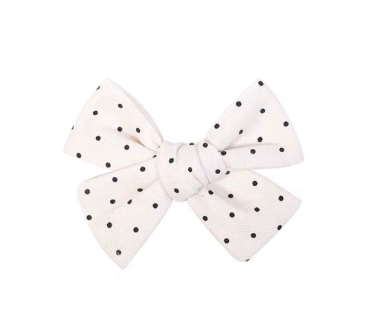 Classic Polkadots bow hair clip