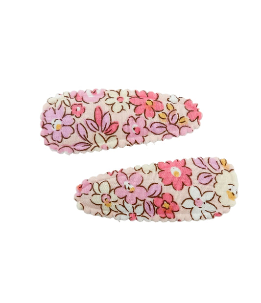 Cozy Fabric Snap Fringe clip duo