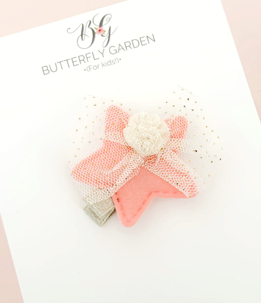 Blush Star Fringe Clip