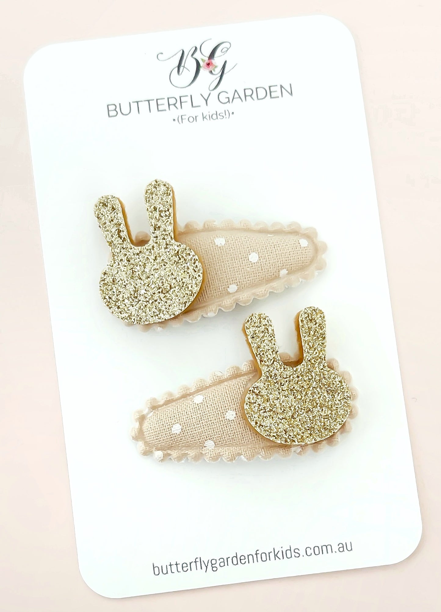 Little Luxe Bunny baby nonslip clips