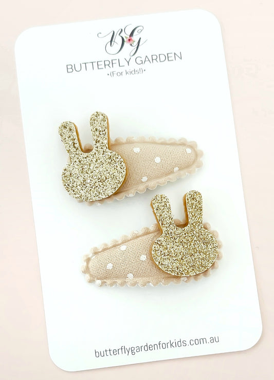 Little Luxe Bunny baby nonslip clips