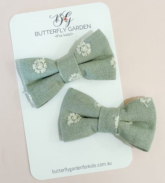 Cammie Bow pairs - Clips or Hair Ties, 5 colours to choose from!