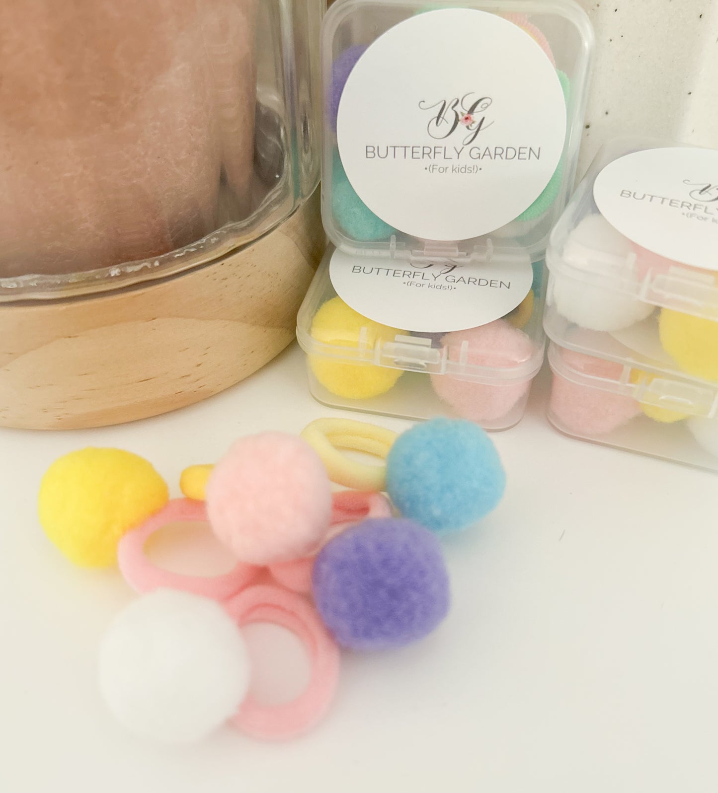 Mini Confetti kids accessory pack - pompoms