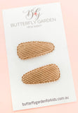 Caramel cord Mini Cotton Snaps