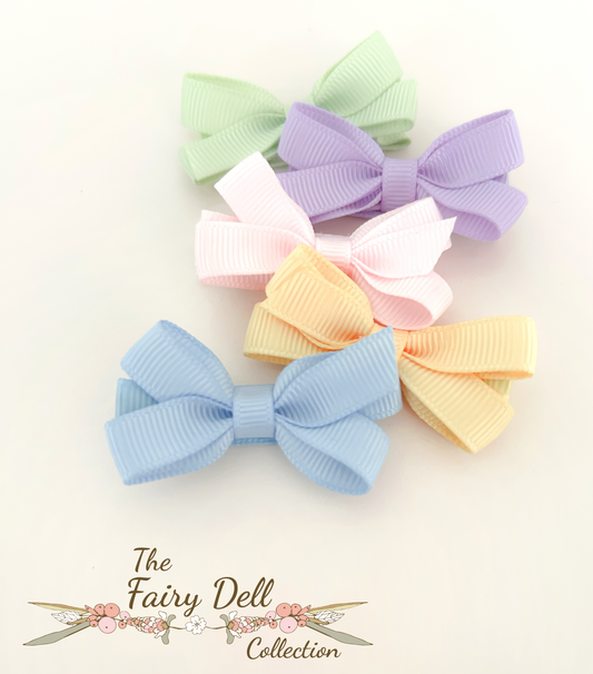 Essentials Petite Bow set- Pastels