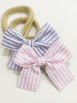 Candy Stripes Classic Bow duo- stretch headband