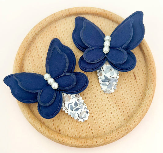 Maeve Navy baby nonslip clip duo - 2 colour options!