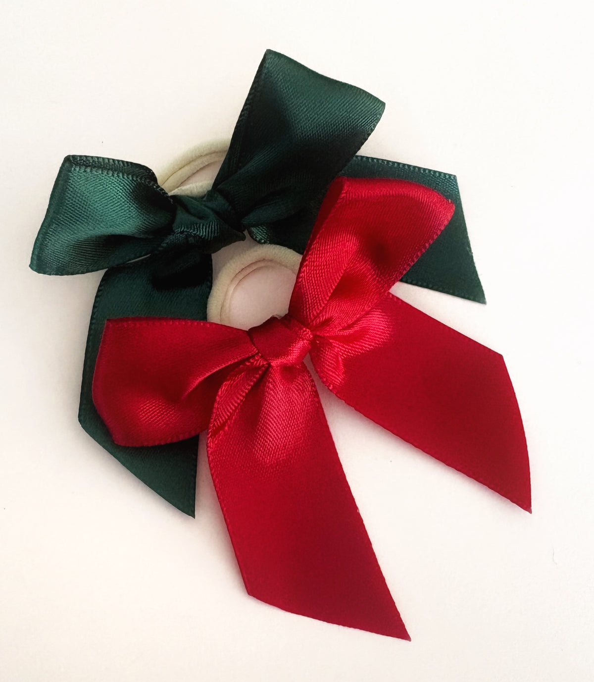 Satin Bow Hair Ties - 2 colours