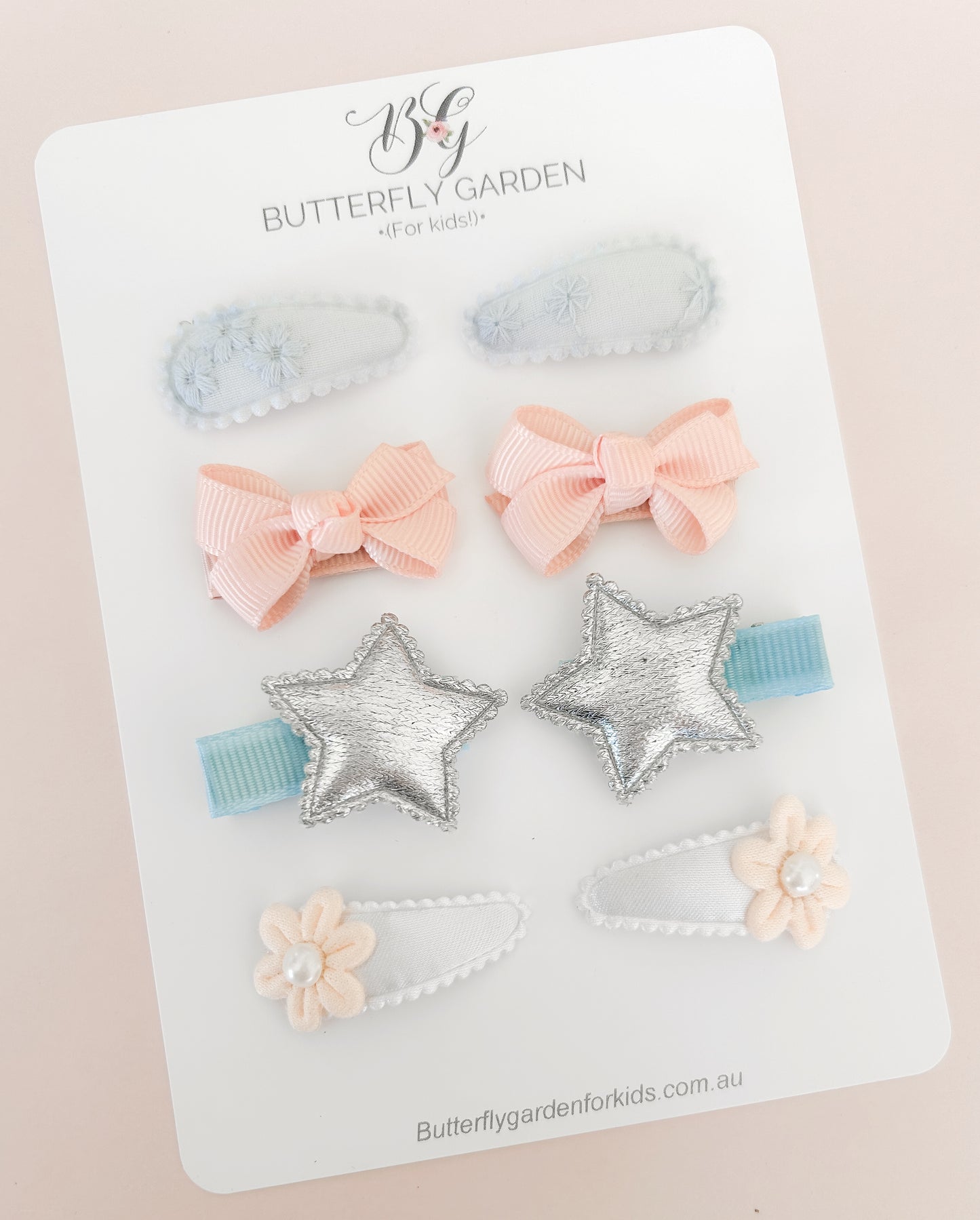 Blue Twinset - baby nonslip clips Essentials pack