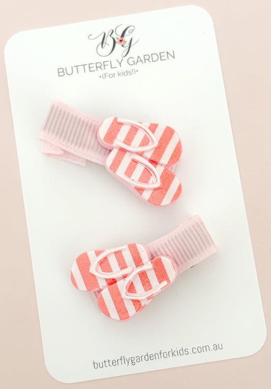 Summer Days mini fringe clip duo