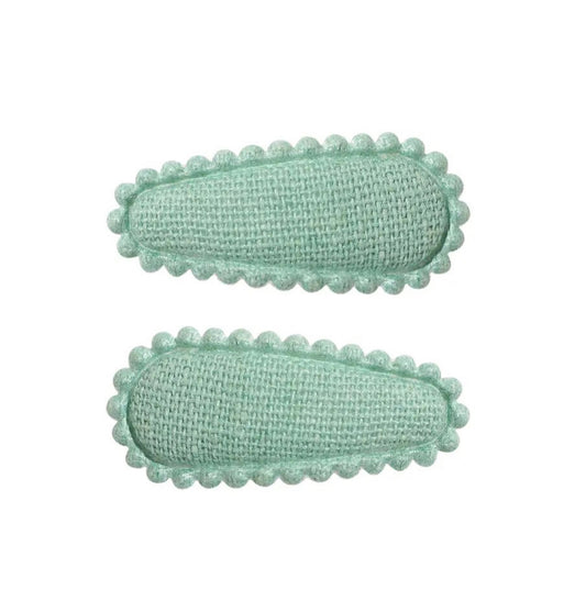Teal Mini Cotton Snaps