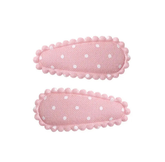 Blush Dots Mini Cotton Snaps