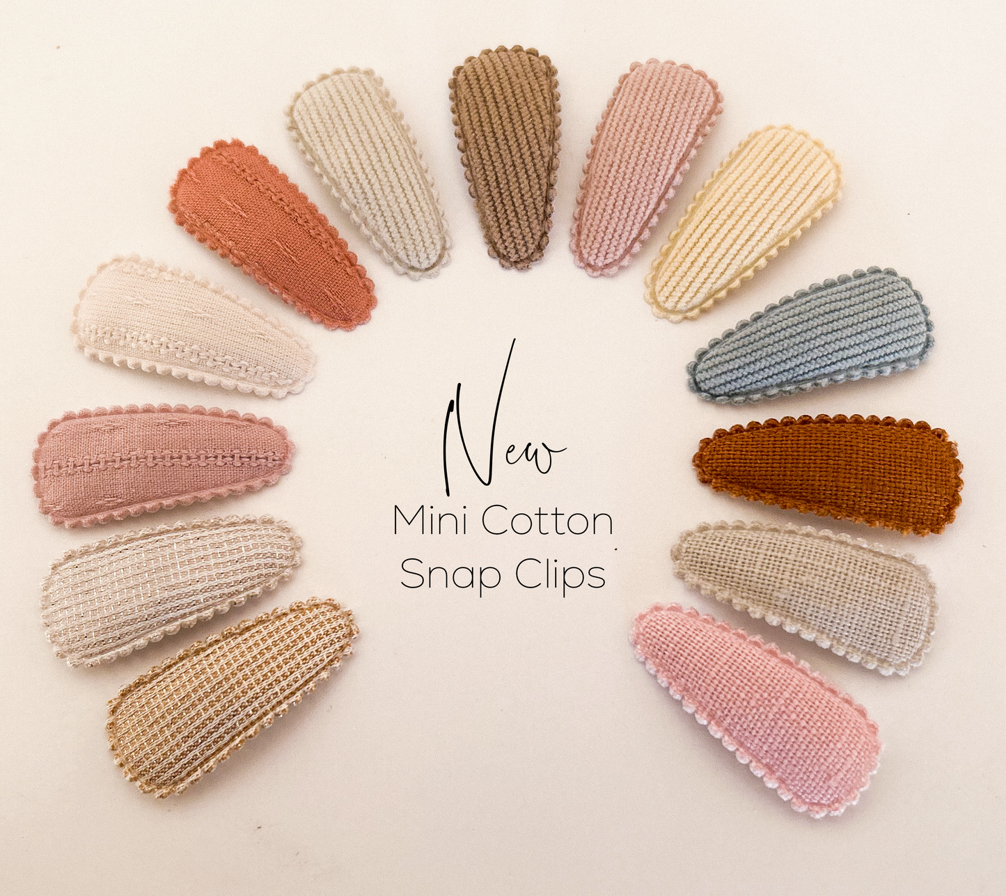 Neutral Bliss Mini Cotton Snaps