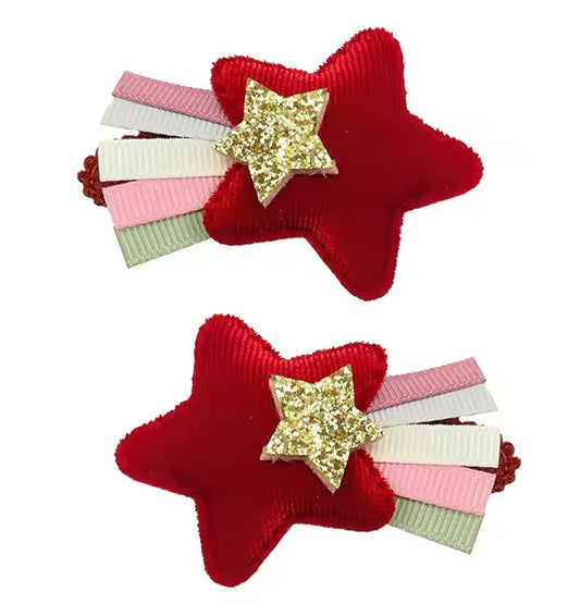 Stella star clips - red