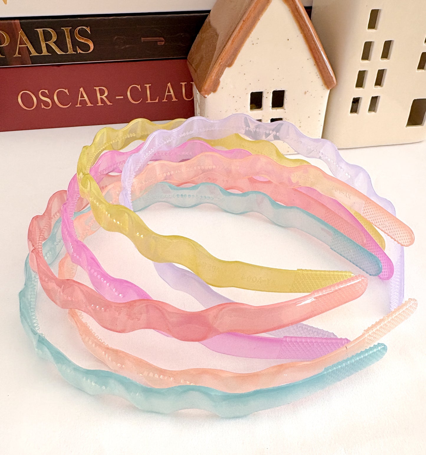 Wave pastel solid headbands - 6 colours