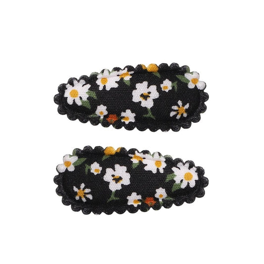 Ebony Floral Mini Cotton Snaps