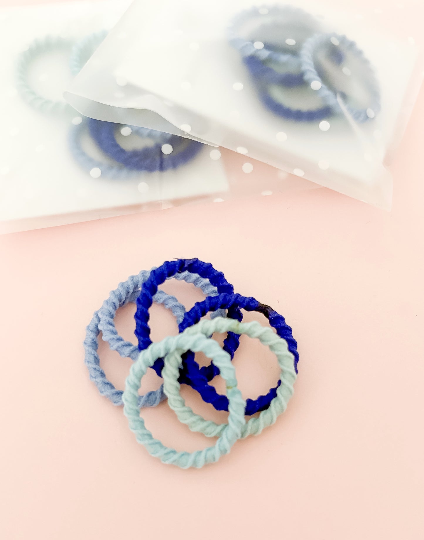 A Sea of Blue mini hair ties - set of 6