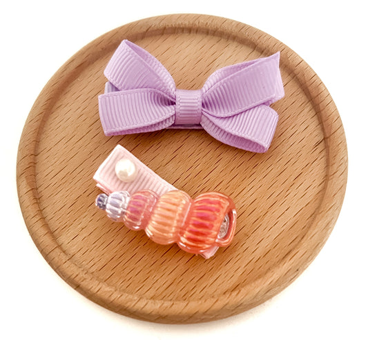 Enchanted Seashell Fringe clip duo